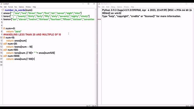 Python Mini Code/Project No 24. Number To words Converter