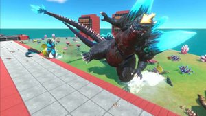 EVOLUTION of GODZILLA 2014 Ice Frostbite Size Comparison VS Team Yellow KING GHIDORAH x KONG Kaiju