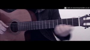 Heroes - Bowie fingerstyle guitar solo - link to TAB in description