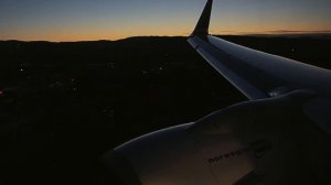 Norwegian 737-800 - Beautiful Landing at Bergen Flesland [HD Audio/1080p]