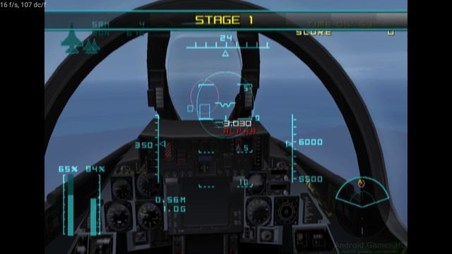 Play! PS2 Emulator for Android - Aero Elite: Combat Academy ingame (Shield Android TV) смотреть онлайн