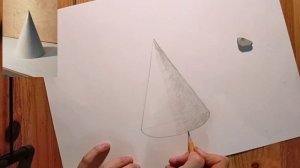 Как научиться рисовать конус. Объяснение за 5 минут. УРОК 7