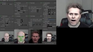 DeepFace Live - Willem Dafoe | Head model | 224 Resolution ~500k Iterations @ Batch 36 | First Test