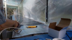 Как смонтировать теплую полку из инфракрасной пленки? Очень просто ?