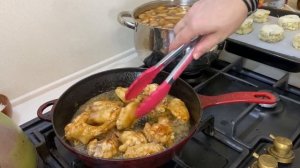 Куриные крылья с картофельным гратеном
