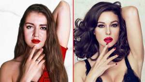 МАКИЯЖ МОНИКИ БЕЛЛУЧЧИ  ГОЛЛИВУДСКИЙ МАКИЯЖ  POLI NA PALME