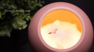 Беспроводной ночник Rombica LED Momo Pink. Элегантный дизайн, впишется в любой интерьер.