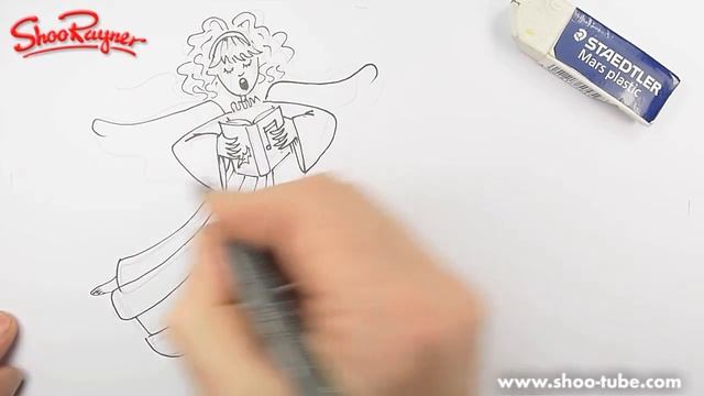 How to draw Christmas Angels смотреть онлайн