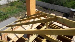 Монтаж мауэрлата; стропильной системы; обрешетки. Вальмовая Кровля часть 1.