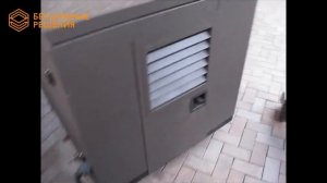 Бензиновый генератор HYUNDAI HHY7000FE в кожухе SB1400 (всепогодный кожух для генератора SB1400)