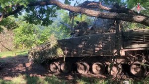 Боевая работа экипажа БМП-3 ГрВ «Запад» в зоне СВО