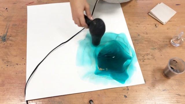 Спиртовые чернила: создаём ЗОЛОТЫЕ  ПРОЖИЛКИ в картине для интерьера/ArtVlog by GayaArushanian