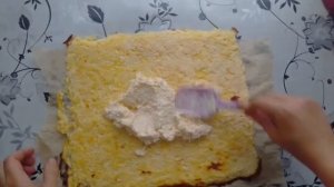 Кабачковый рулет с двумя видами начинки