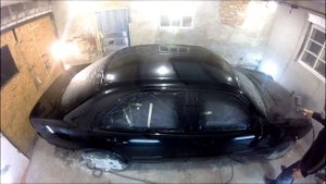 Покраска Mercedes (черный цвет).