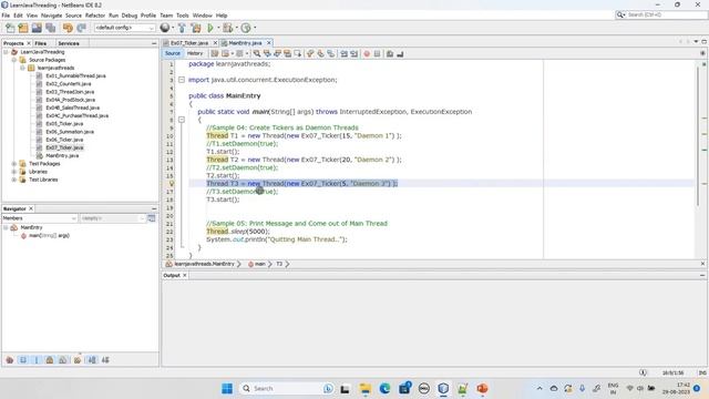 08 Daemon Threads Java Threads Tutorial #08 смотреть онлайн
