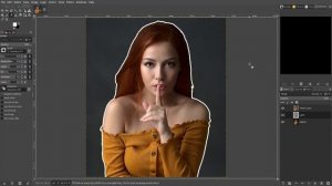 [GIMP] #7. Белая обводка.