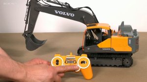 RC EXCAVATOR VOLVO EC160E UNBOXING, FIRST TEST!! DOUBLE E SCALE 1/16, RTR, E568-003