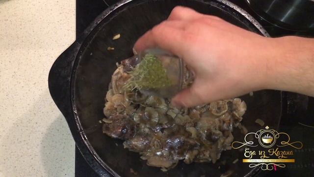 Жаренный Картофан с опятами! Осеннее блюдо! Такого вы ещё не пробовали!