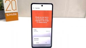 How to change font Style in TECNO Spark 20C
