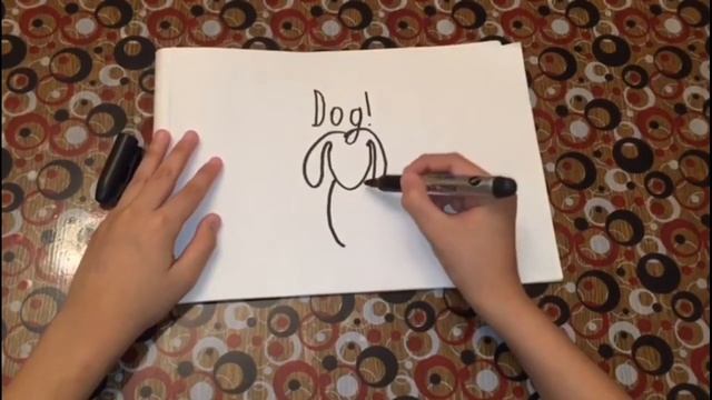 Как рисовать собаку/ How to draw a dog? смотреть онлайн
