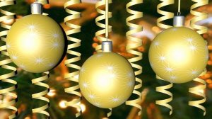 Серпантин и Шары - новогодний футаж