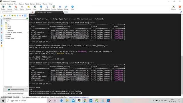 Create Webserver Configuration Using Nginx MySQL PHP PHPMyAdmin For WordPress
