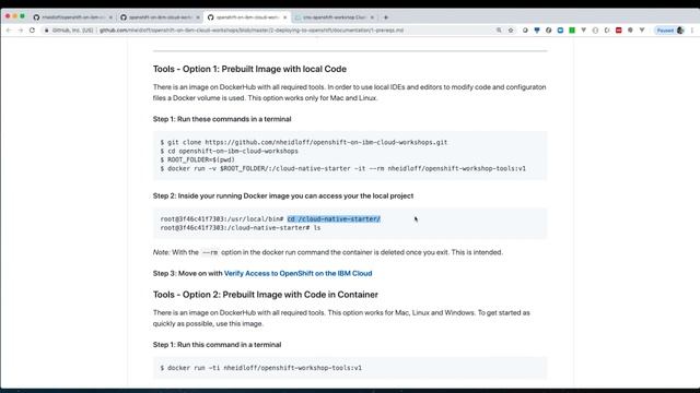 Lab 1 - Install Prerequisites - Deploying to OpenShift on IBM Cloud смотреть онлайн