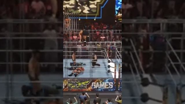 King Kong Bundy does a MASSIVE splash off the top of the WarGames Cage