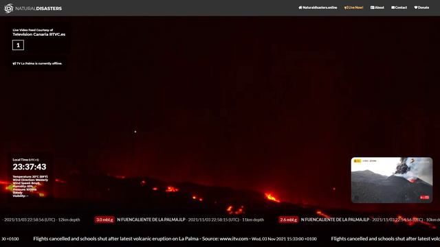 Volcano Live from La Palma p6 смотреть онлайн