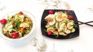 Пикантный салат из огурцов по-корейски! Когда после праздников остаётся их много, есть выход ☝️