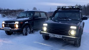 Первый ЗИМНИЙ выезд на НИВАХ. Смотрим локацию. Костромская область.