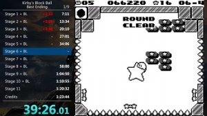 Kirby's Block Ball - Best Ending Speedrun in 1:18:42