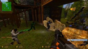 Counter Strike Source - Zombie Escape mod online gameplay on Skyrim map