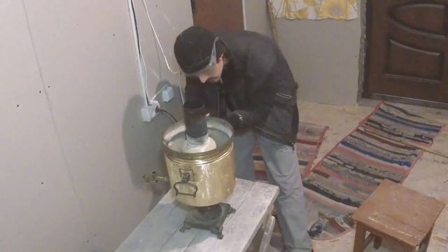 Полировка старого самовара