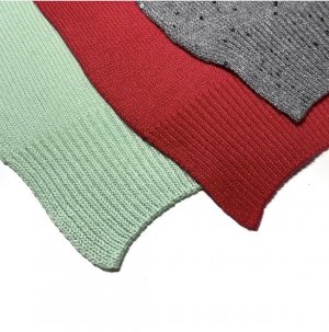 Резинка 1/1 с бросом на машинке.