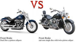 Harley Davidson Fat Boy 114 vs Honda VTX 1300 Test specification comparison