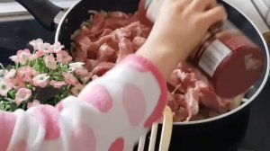 Свинина с грибами в сливках. Очень вкусно! Soße