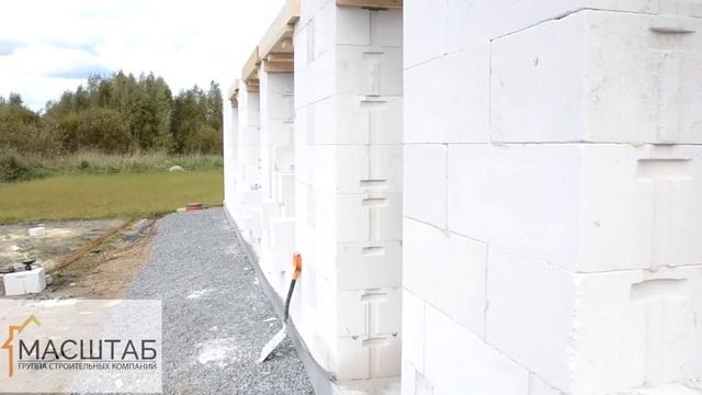 Строительство дома ! отзыв заказчика! Одноэтажный дом S=135м2. УШП, газобетон, кровля = 6 недель. смотреть онлайн