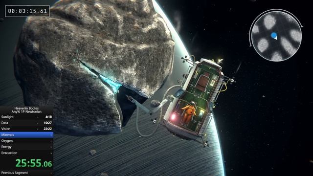 Heavenly Bodies Speedrun  previous WORLD RECORD 52:04 Newtonian Any% New PB смотреть онлайн