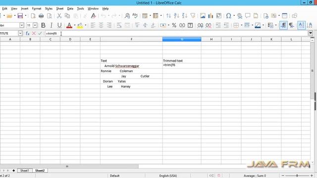 LibreOffice Calc Tutorial - trim Function | LibreOffice 6 Calc смотреть онлайн