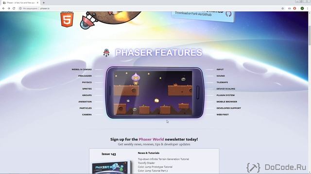 1. Введение в курс. Создание HTML5 игр с помощь Phaser 3 и JavaScript