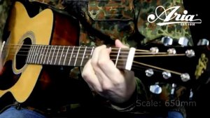 Aria ADF-01 guitar demonstration