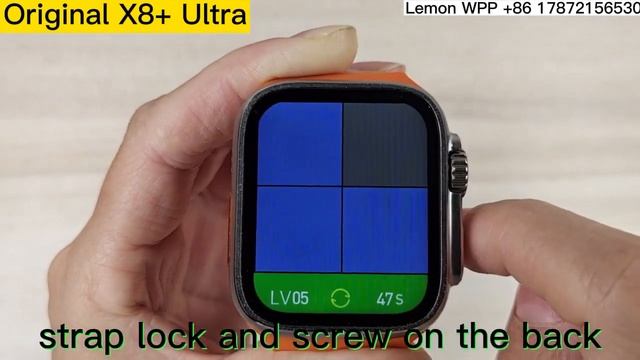 The original X8+ Ultra has a strap lock and screw on the back NFC Body Temperature Monitor смотреть онлайн