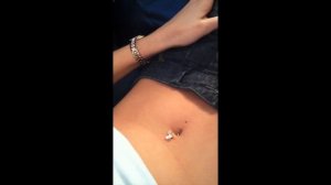 Navel Microdermal Anchor Piercing