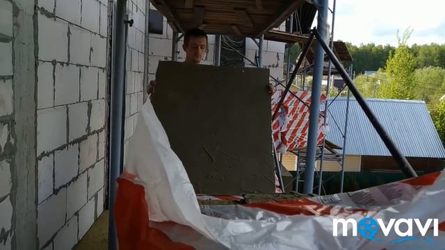 Утепляем газобетонные стены толстым слоем минеральной ваты, СФТК Мокрый Фасад система Ceresit