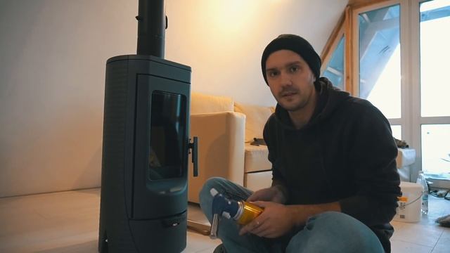 Праздную новый год в новом доме. Установка печи. смотреть онлайн