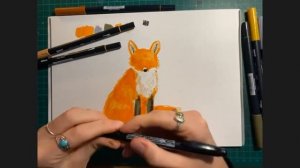 Autumnal Animal Drawing with Becca Hall & Tombow (Cult Pens)