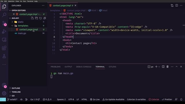 Web Development em Go - Parte 03/20 - http.FileServer #golang #webdevelopment