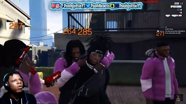 Poohgottie Sliding On Opps 🔫|GTA RP|PG Gang Takeover👺 смотреть онлайн