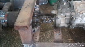 Самодельный минитрактор-переломка 4×4 на базе ЛУАЗа (25).